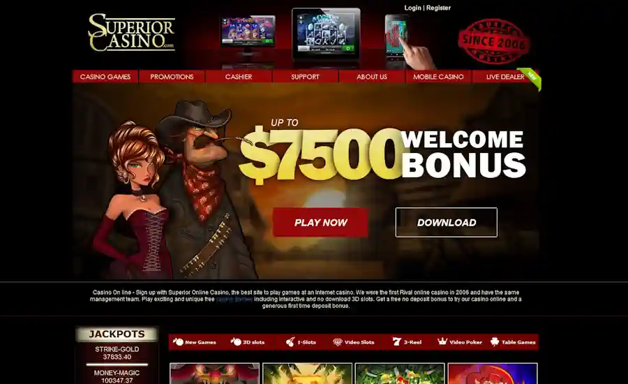 Superior Casino Screenshot