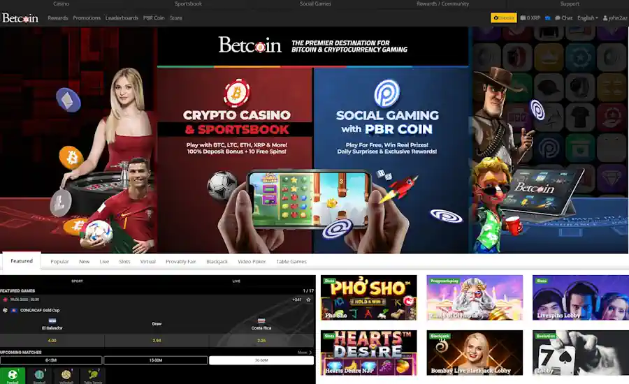 Betcoin Casino Screenshot
