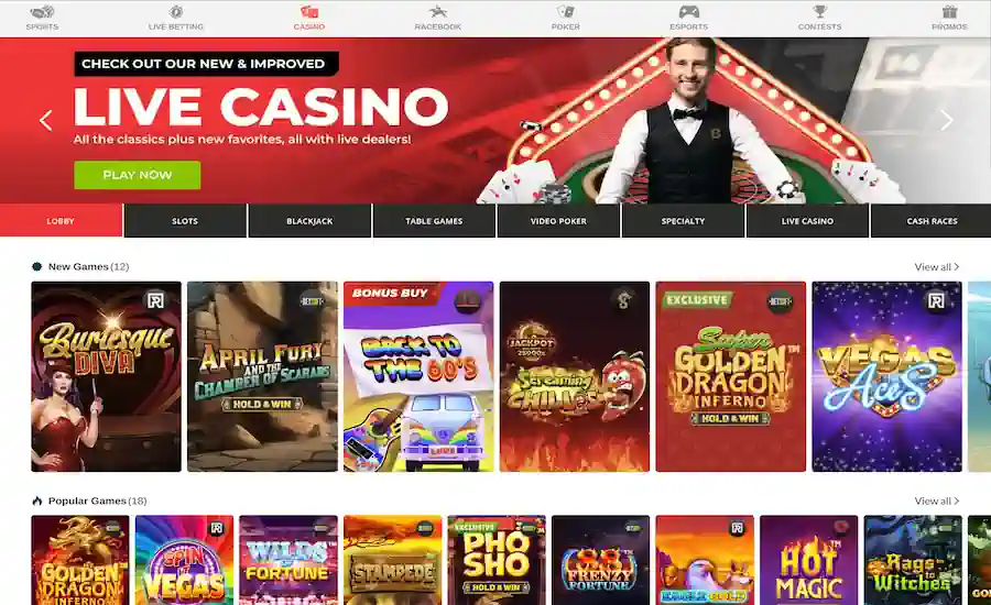 BetOnline Casino Screenshot