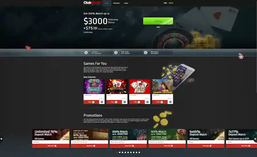 Club World Casino Screenshot