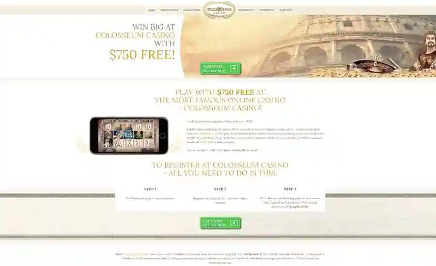 Colosseum Casino Screenshot