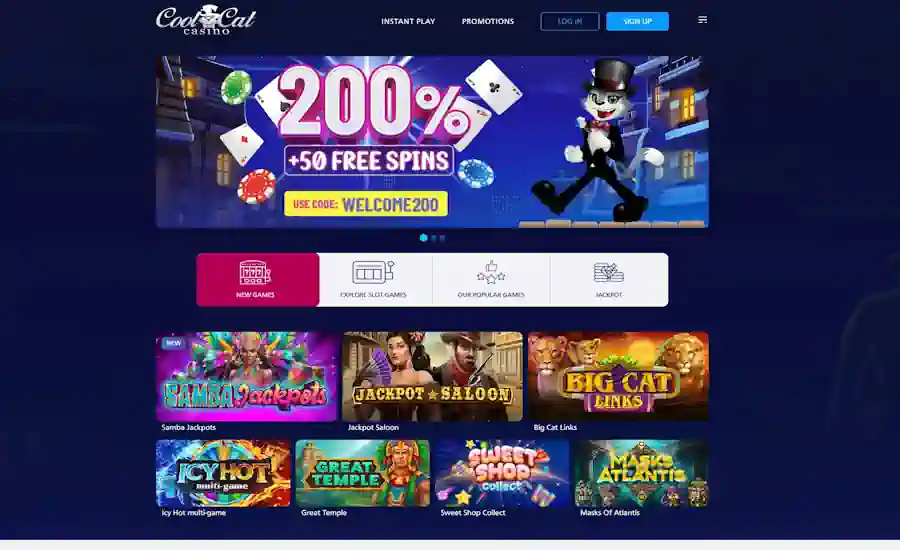 Cool Cat Casino Screenshot