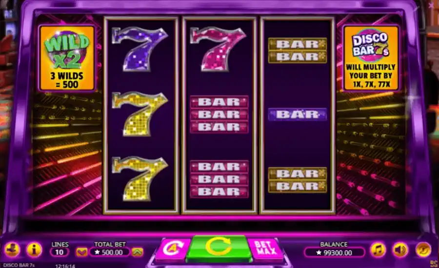 Disco Bar 7s Game Play