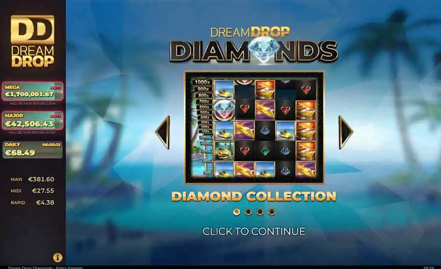 Dream Drop Diamonds Splash Screen