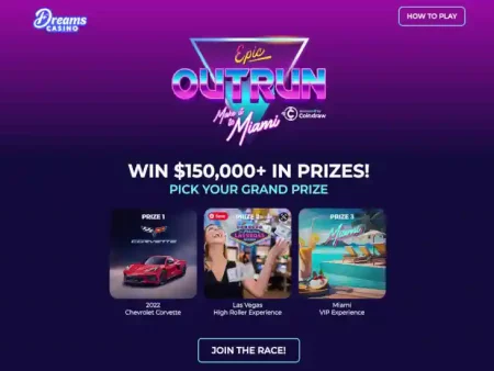 Epic Outrun – Make it to Miami at Dreams Casino