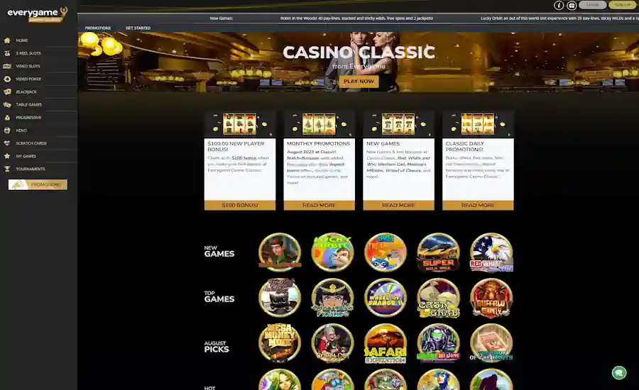 Everygame Classic Casino Screenshot