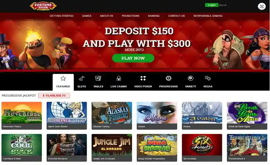 Fortune Room Casino Screenshot