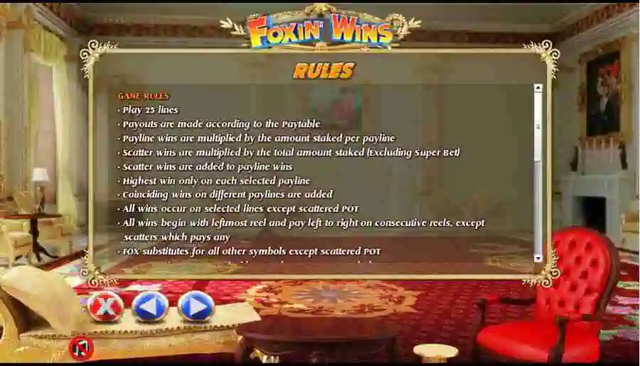 Game Rules Foxin Wins