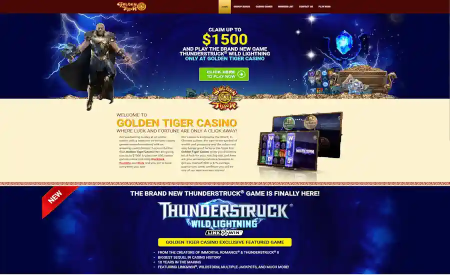Golden Tiger Casino Screenshot