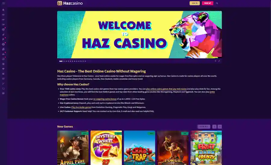 Haz Casino Screenshot