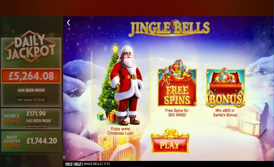 Jingle Bells slot Splash Screen