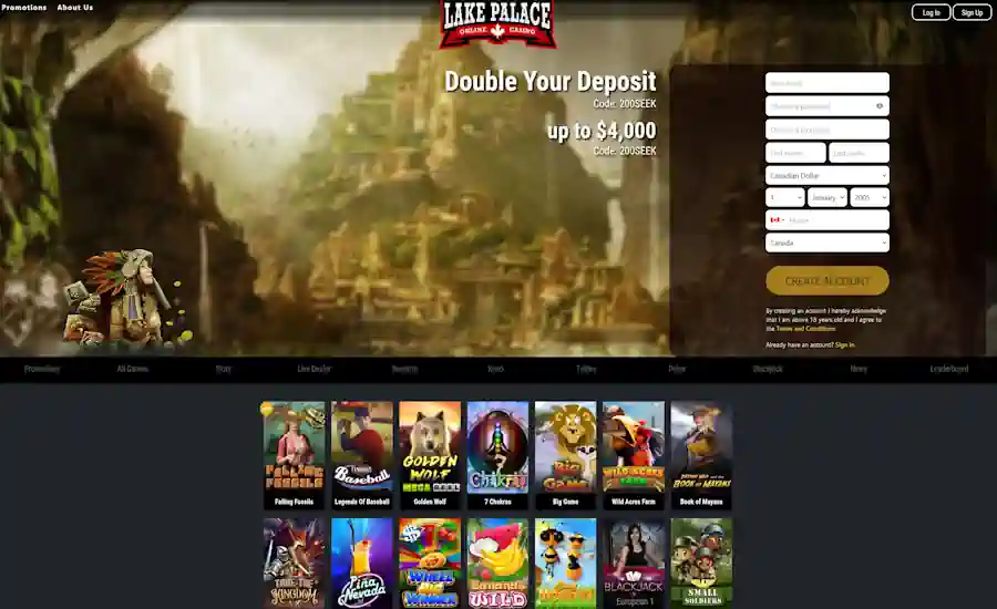Lake Palace Casino Screenshot