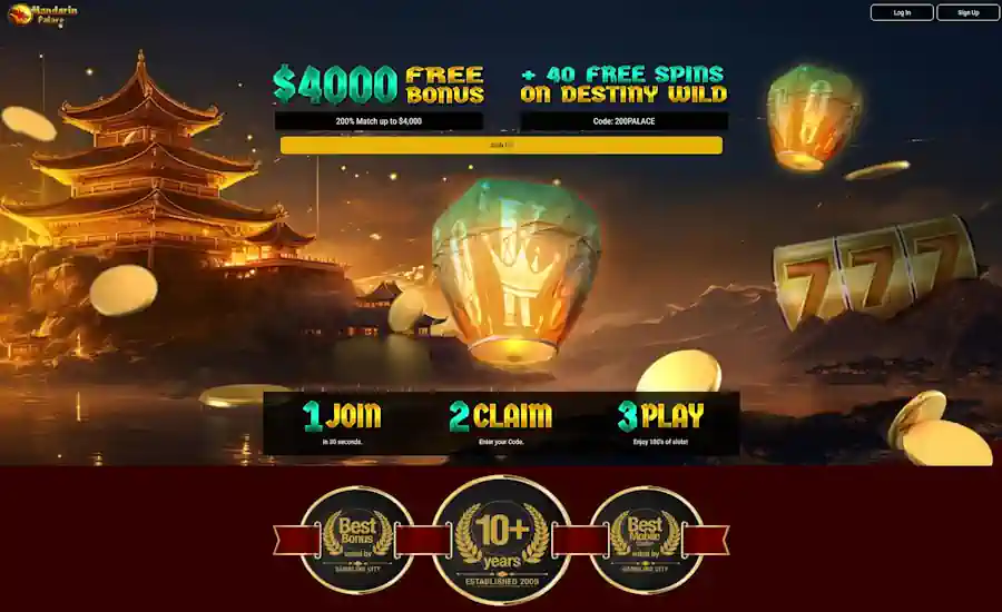 Mandarin Palace Casino Screenshot