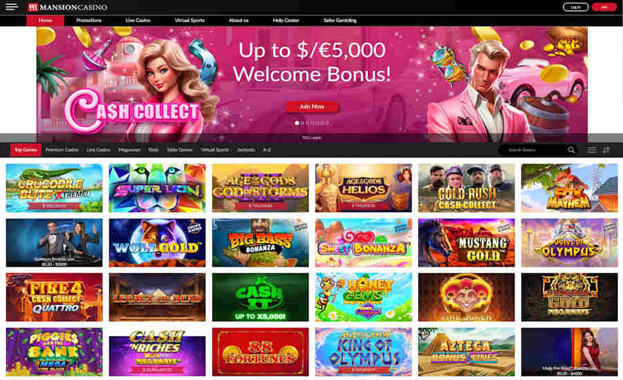 Mansion Casino Screenshot