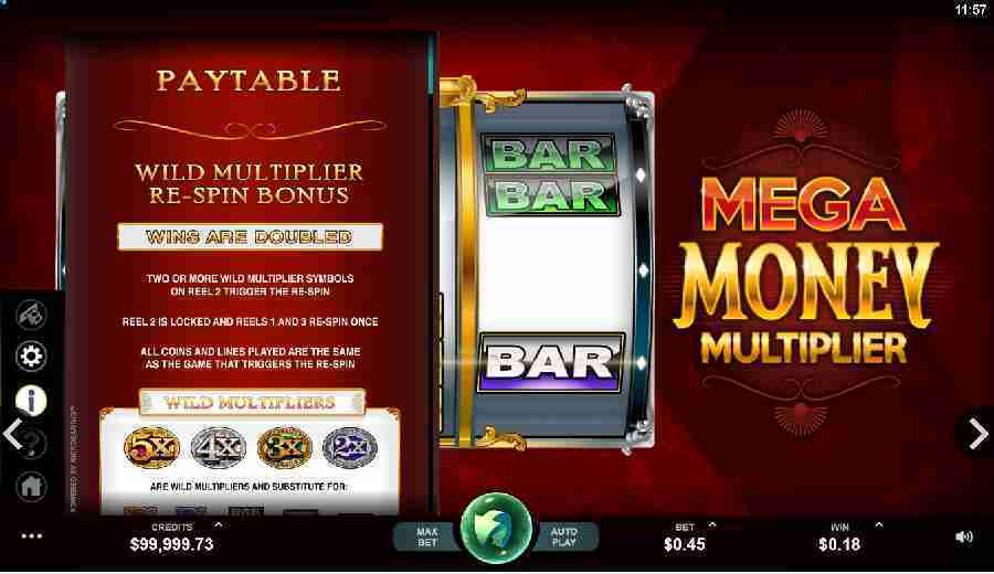 Mega Money Multiplier Multiplier Wild ReSpins