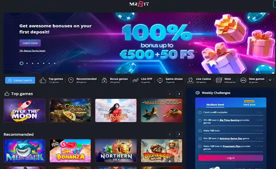 Mr Bit Casino Screenshot