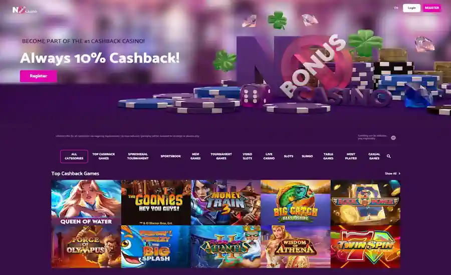 No Bonus Casino Screenshot