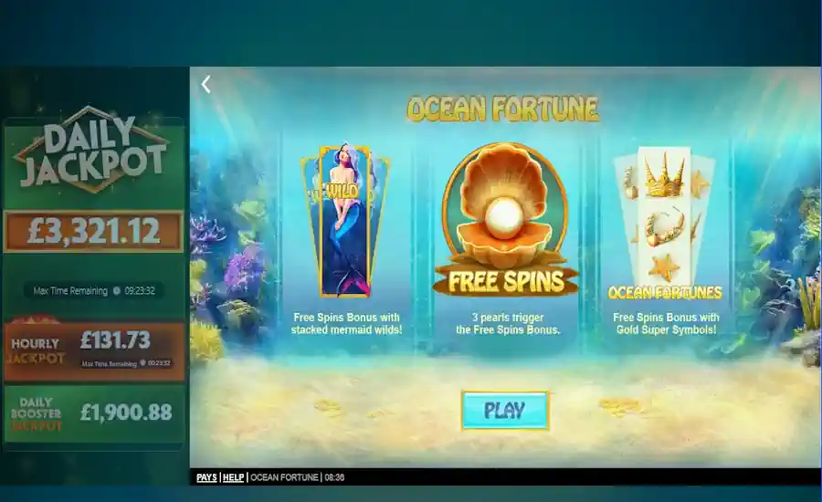 Ocean Fortune Splashscreen