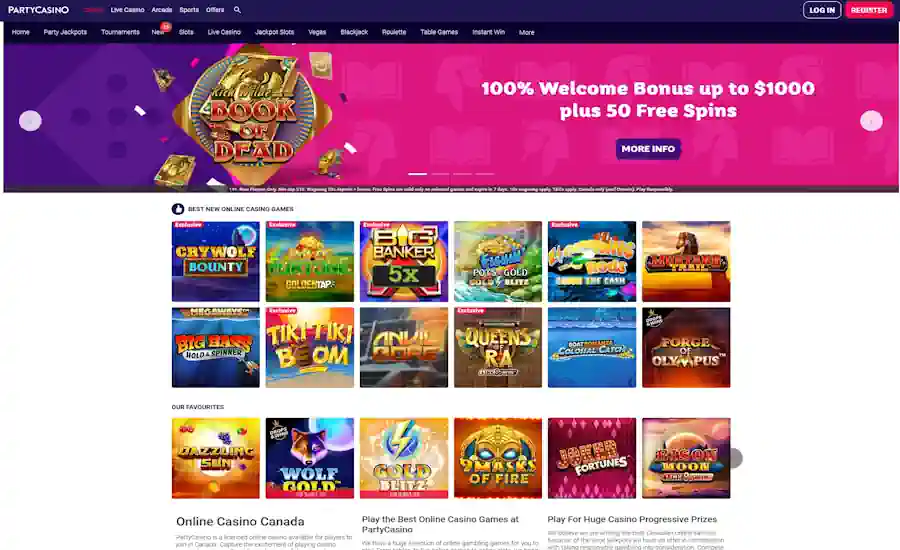 Party Casino Screenshot