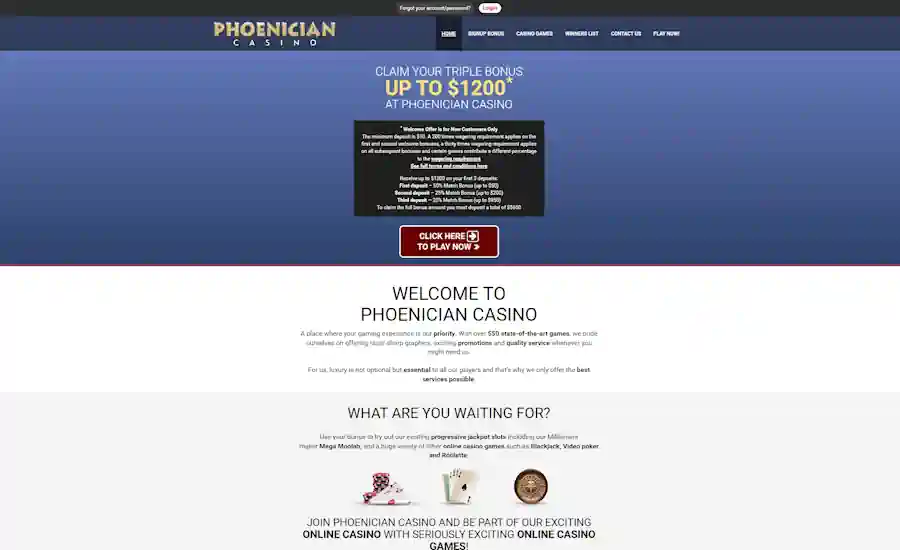 Phoenician Casino Screenshot