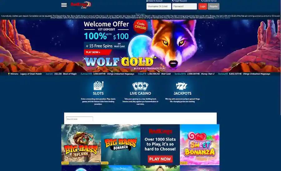 Casino redkings Screenshot