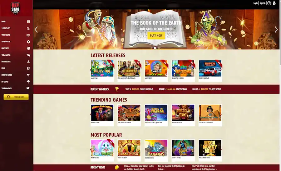 Red Stag Casino Screenshot