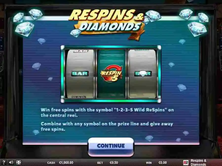 Respins & Diamonds Splash screen