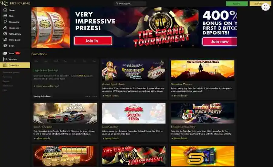 Rich Casino Screenshot