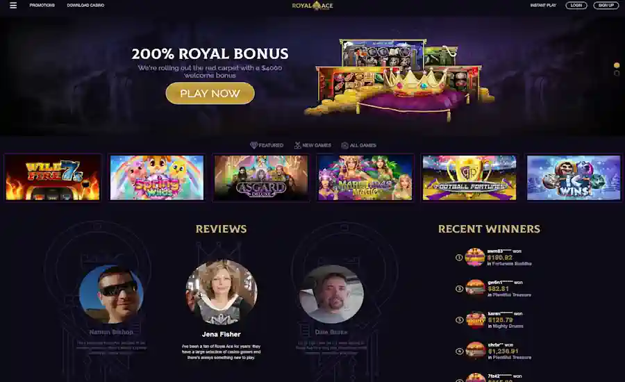 Royal Ace Casino Screenshot