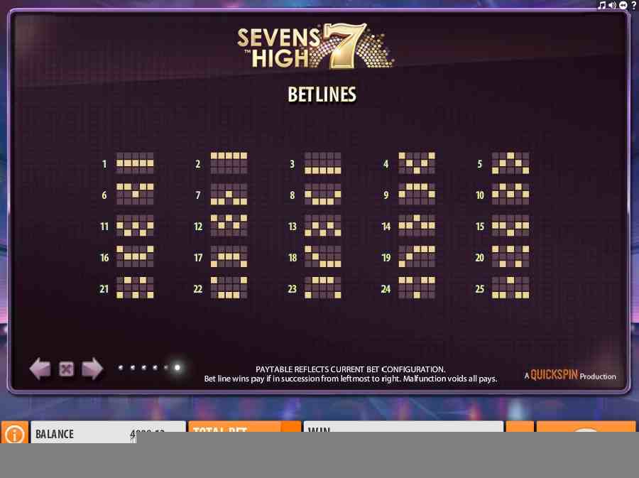  Winning Pay Lines Screenshot