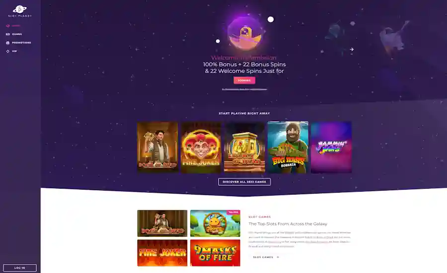 Slot Planet Casino Screenshot
