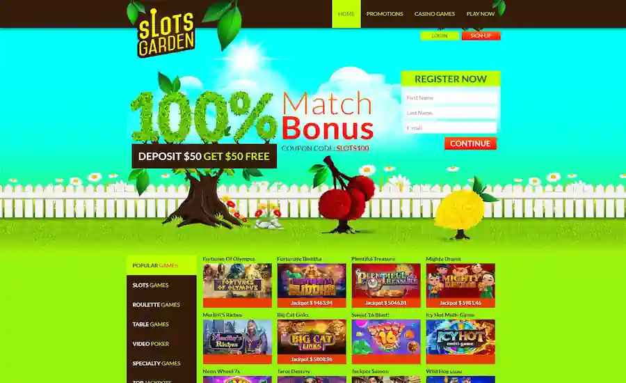 Slots Garden Casino Screenshot