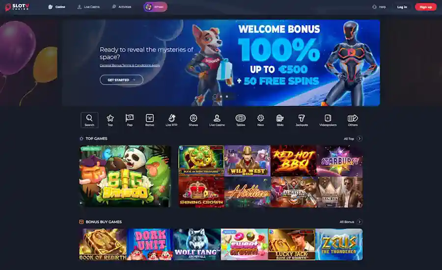 SlotV Casino Screenshot