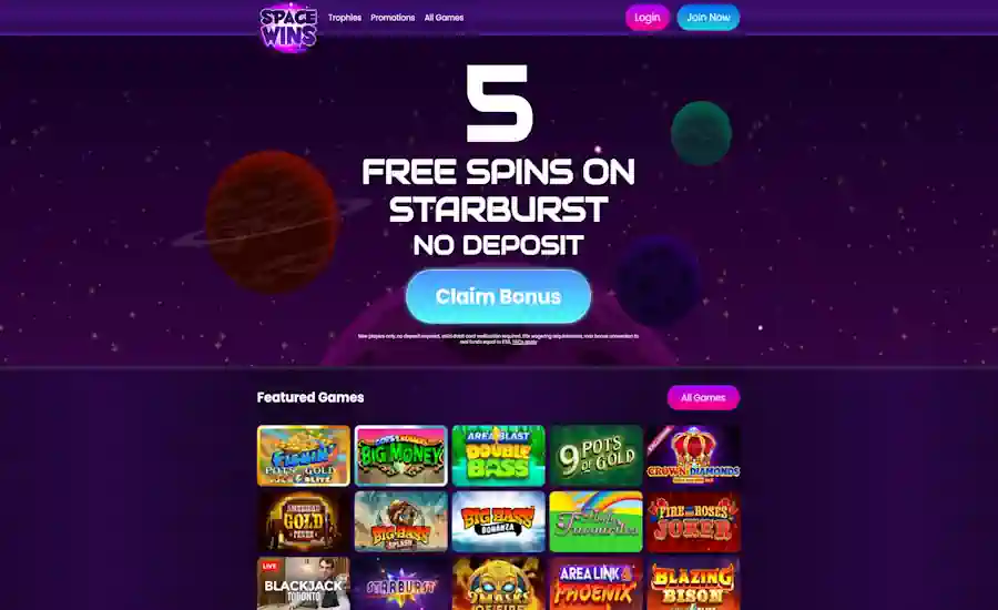 Space Wins Casino Screenshot