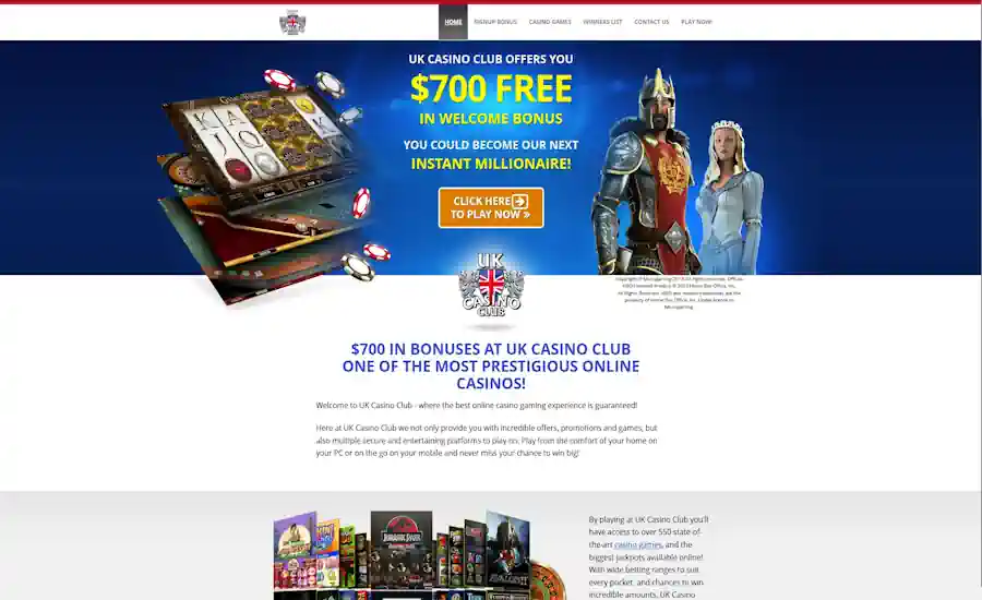 UK Casino Club Screenshot