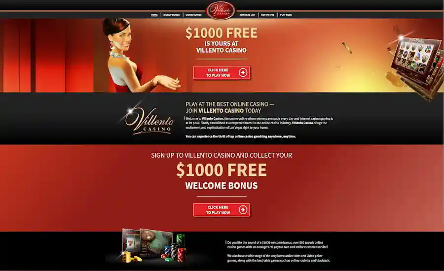 Villento Casino Screenshot