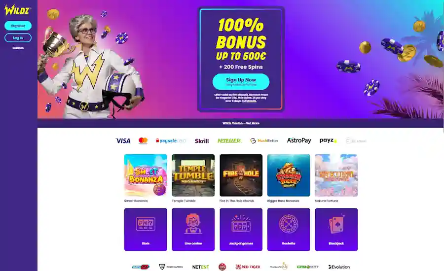 Wildz Casino Screenshot