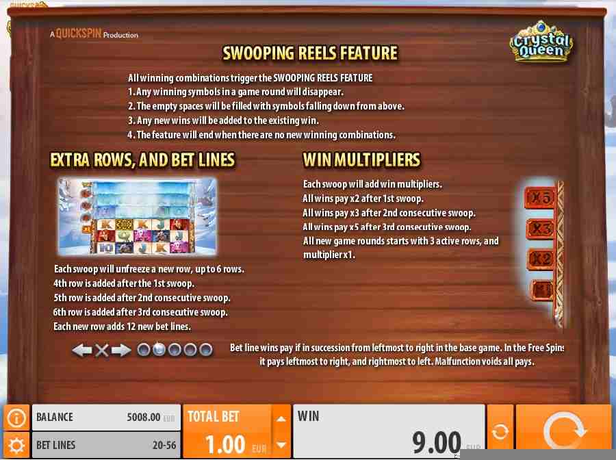 Swooping Reels Feature