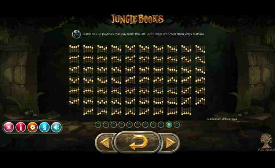 Jungle Books 68 Winning Pay-lines