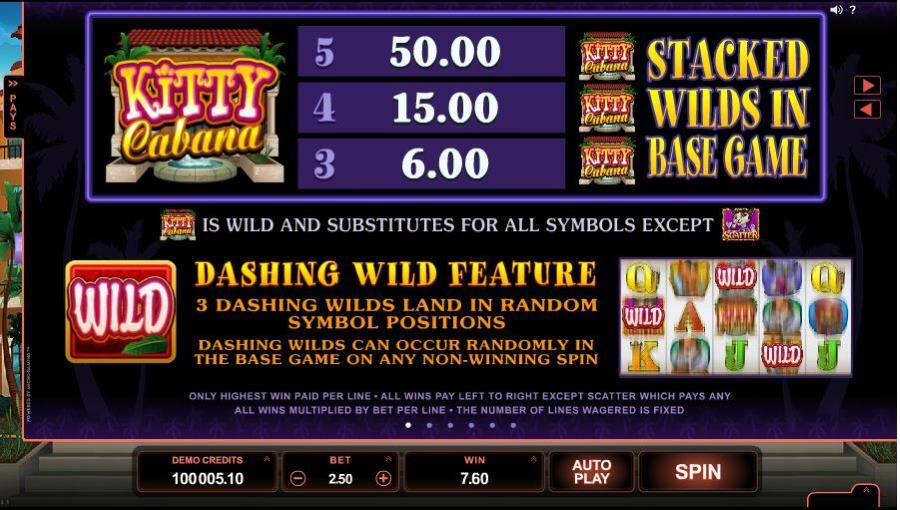 Kitty Cabana Wild Feature