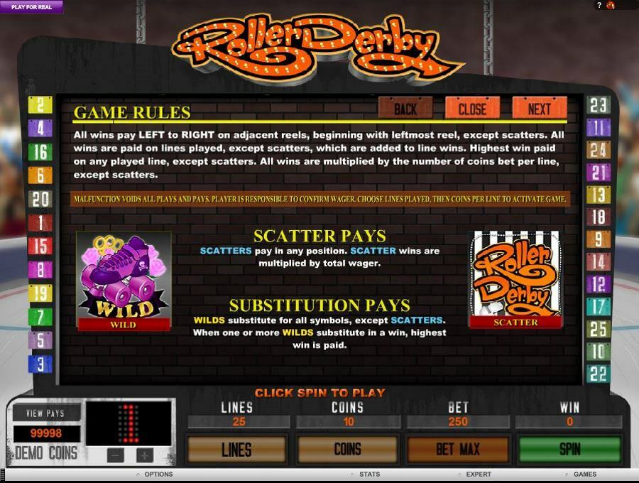 Roller Derby Bonus Features