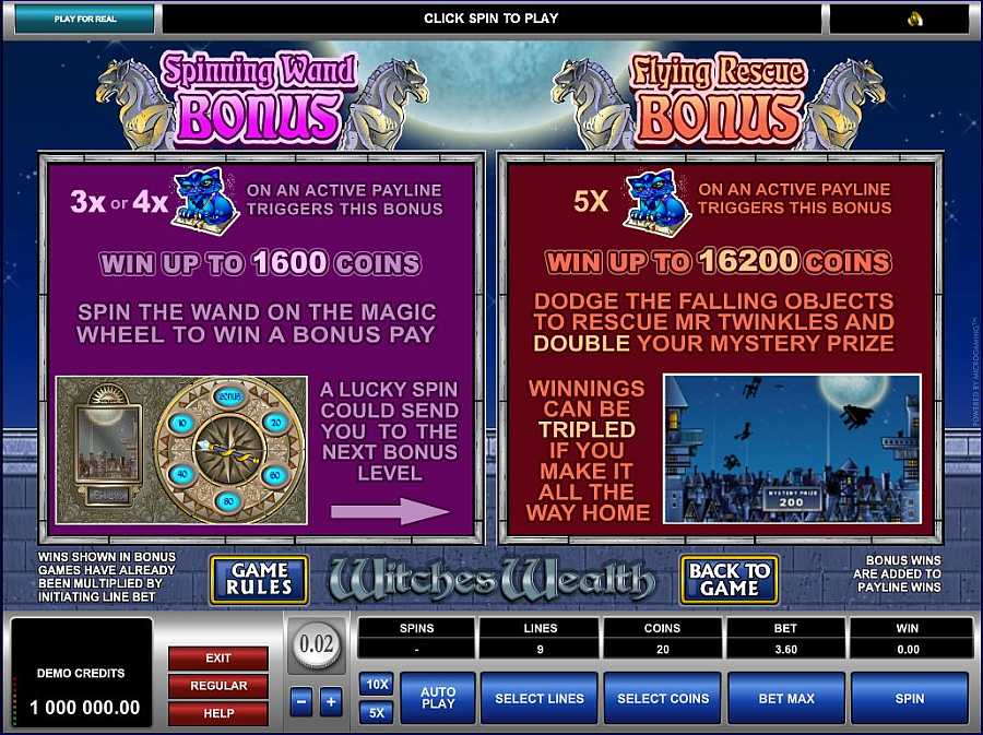 Witches Wealth Bonus Feature