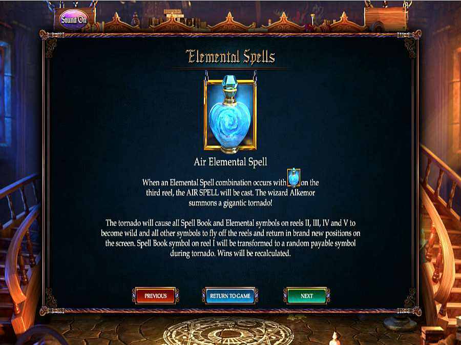 Alkemors Tower Air Elemental Spell