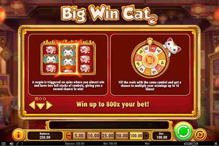 Respin Bonus 800x your bet Screenshot