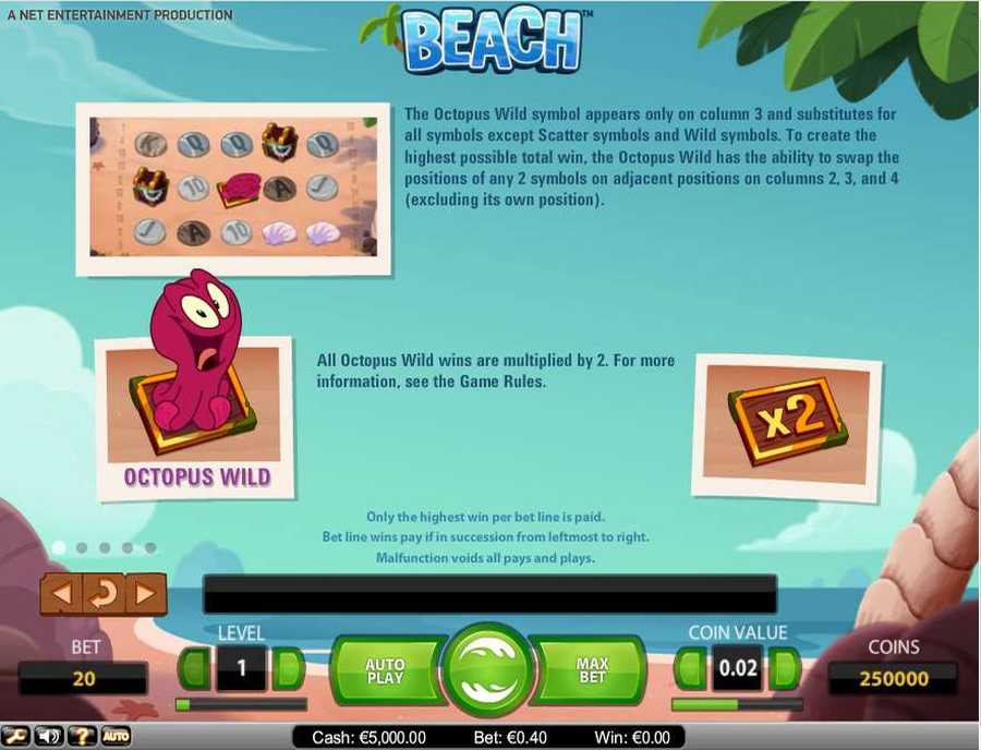 Beach  Wild Symbol Bonus