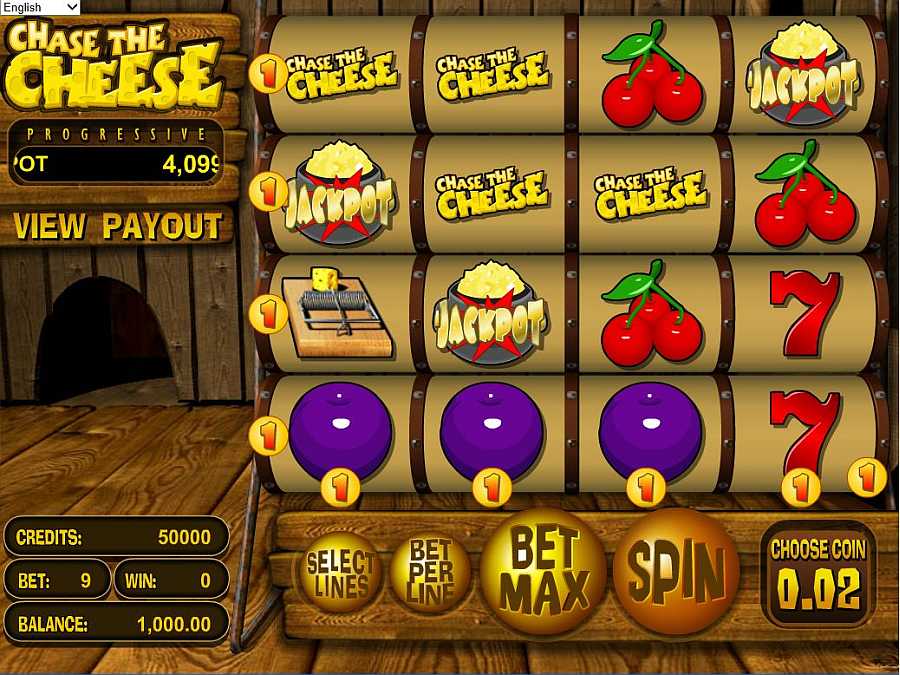 Chase the Cheese Slot Screenshot