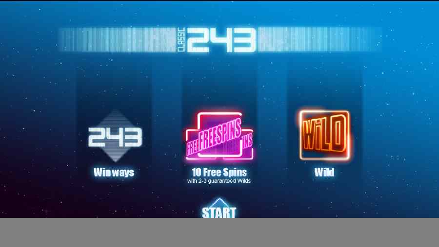 Classic 243 Slot Splash Screen