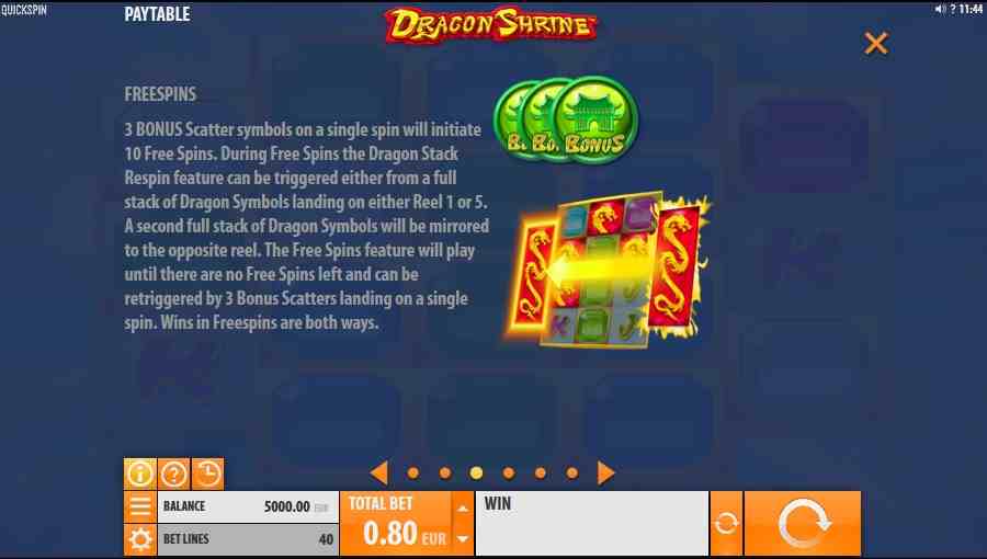 Dragon Shrine FREESPINS