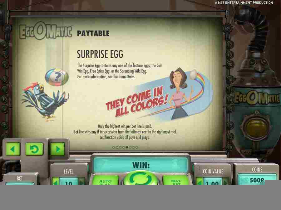 Eggomatic Surprise Egg Feature