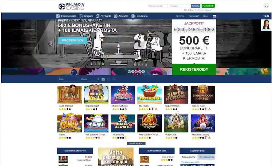 Finlandia Casino Screenshot
